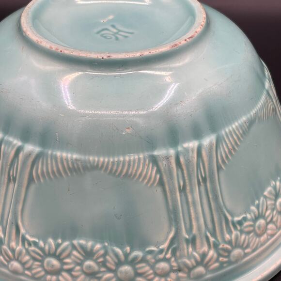 1930s Homer Laughlin Apple Tree Mixing Bowl 9 Inch - Picture 11 of 13